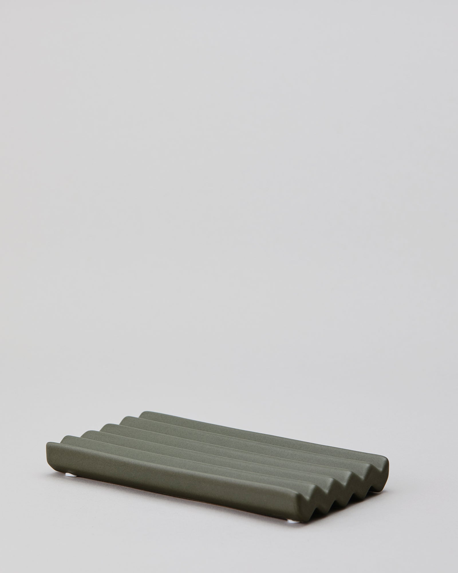 Keramik-Seifenschale groß | GREEN 8 x 15 cm