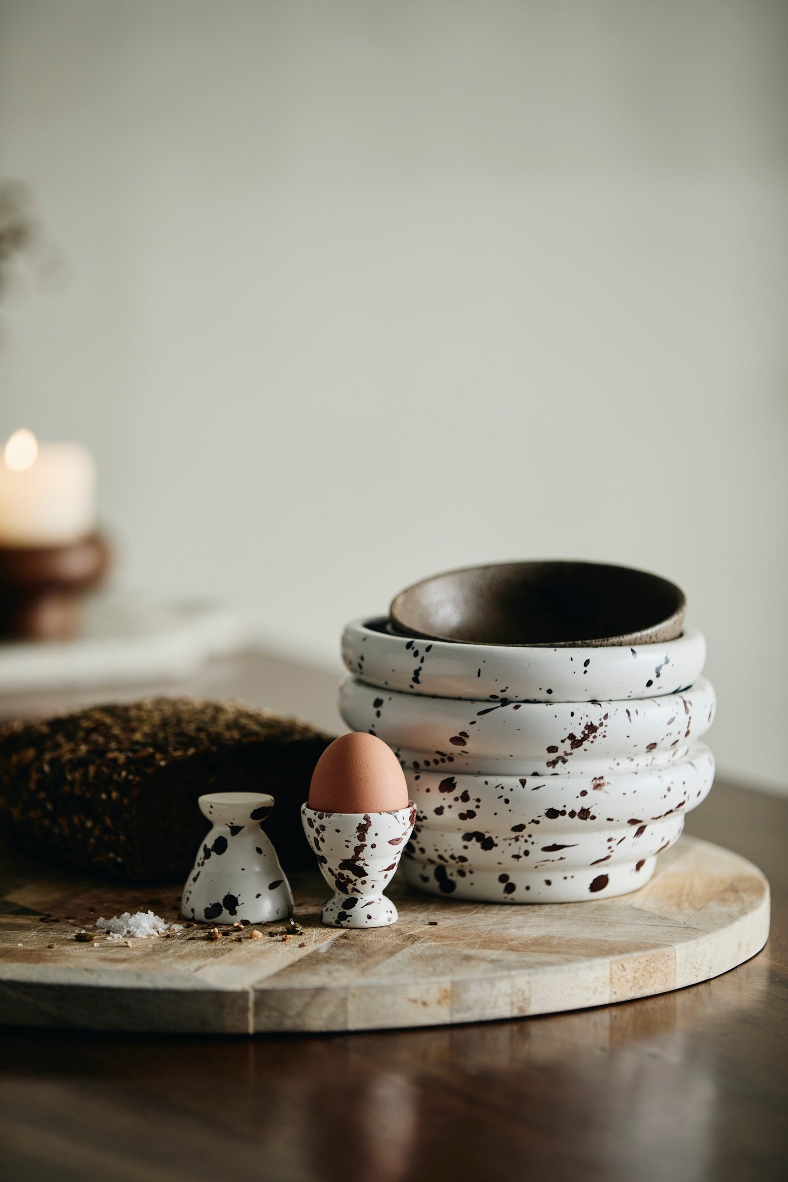 RIA bowl w. splash - ivory