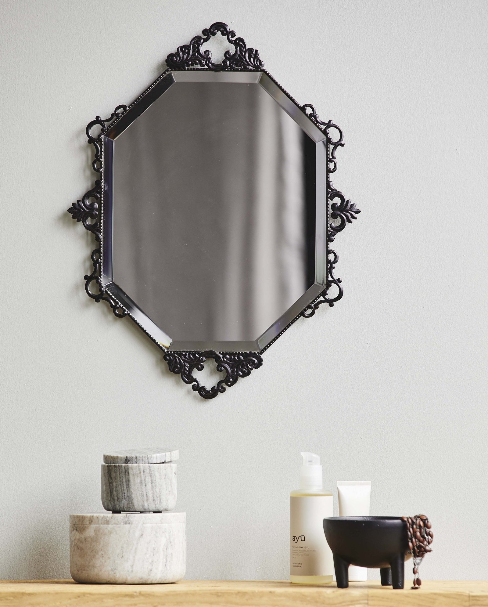 Miroir mural LARUS - noir