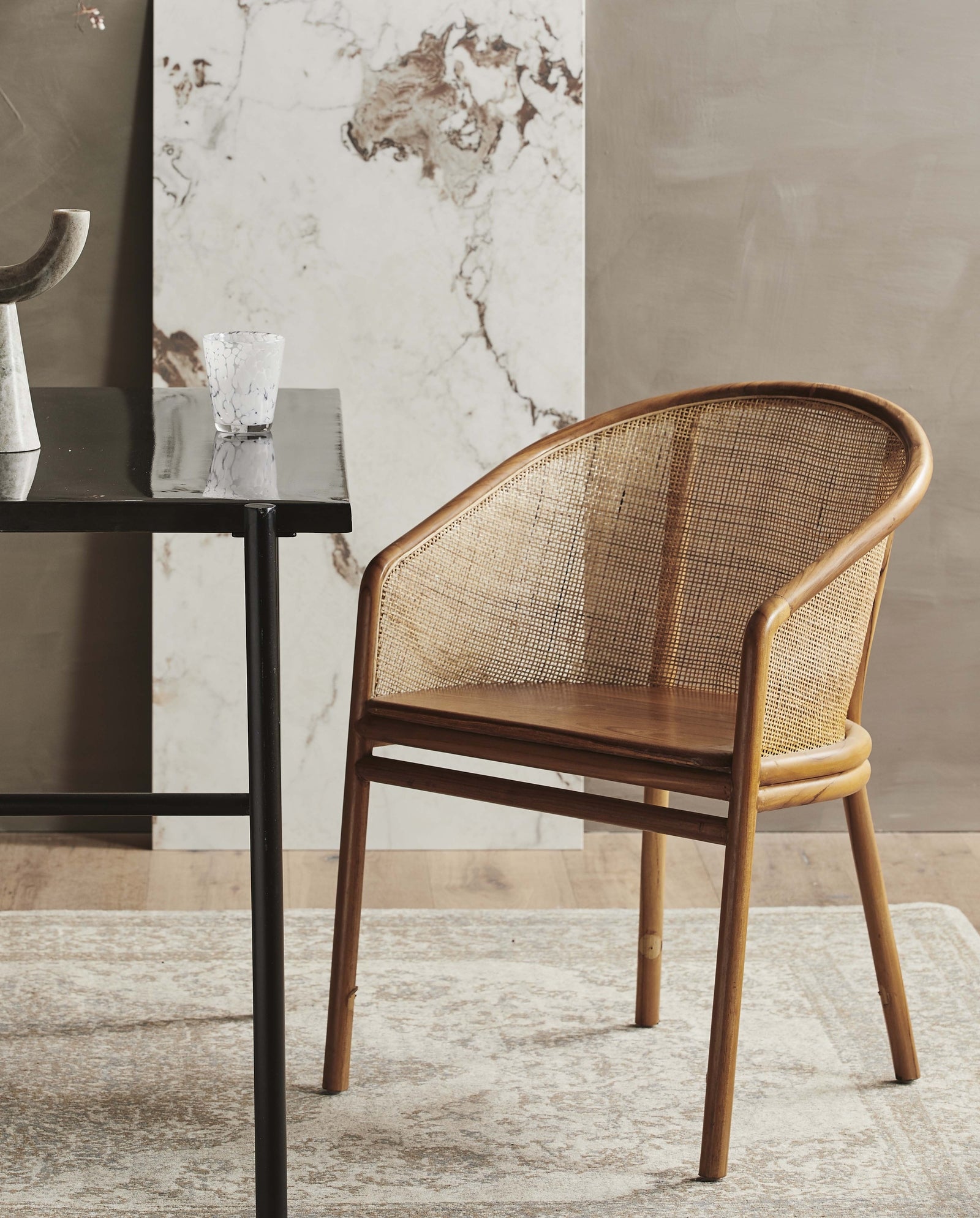 MOSSO dinner chair - light brown