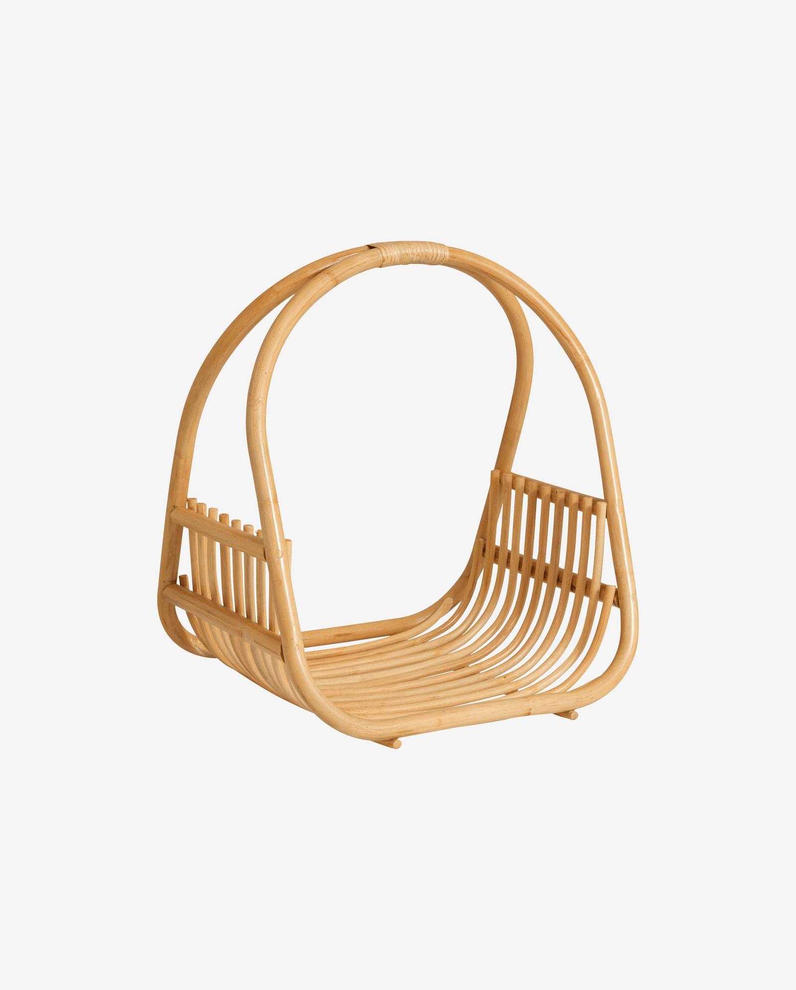 ROA magasin / avisholder i rattan - 42x37 cm - natur