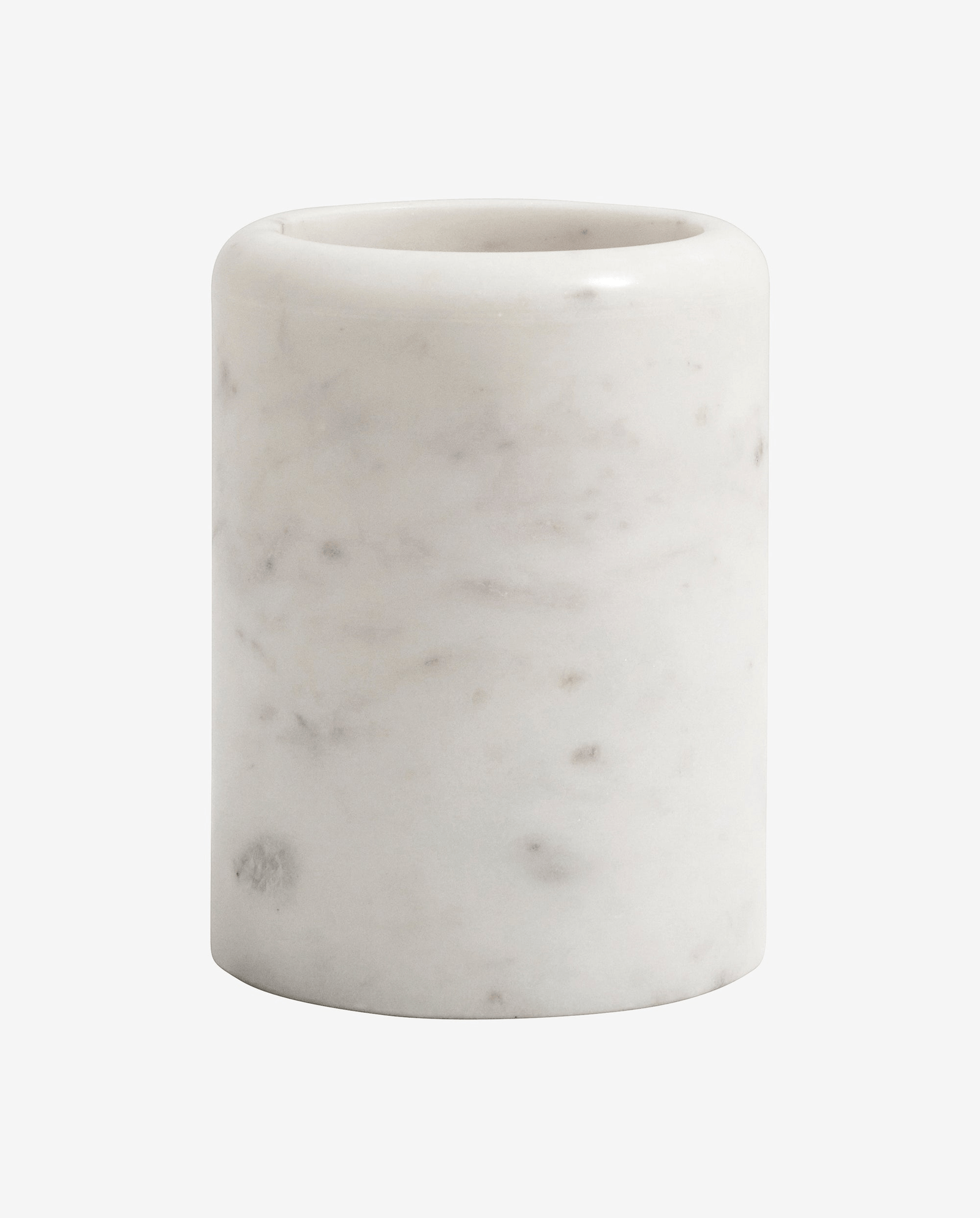MARBLE tandkrus i marmor - h10 cm - hvid