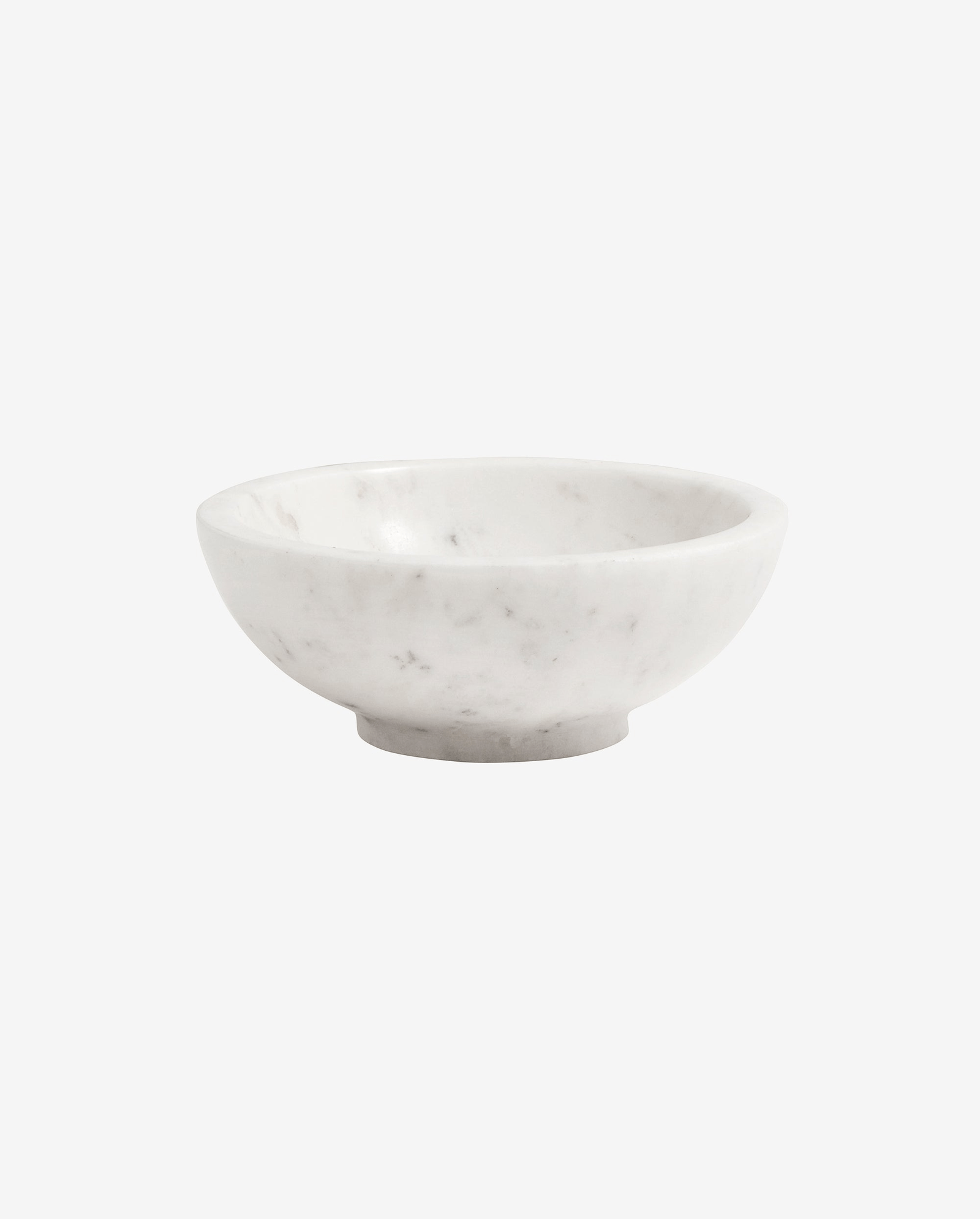 MARBLE skål i marmor - ø13 cm - hvid