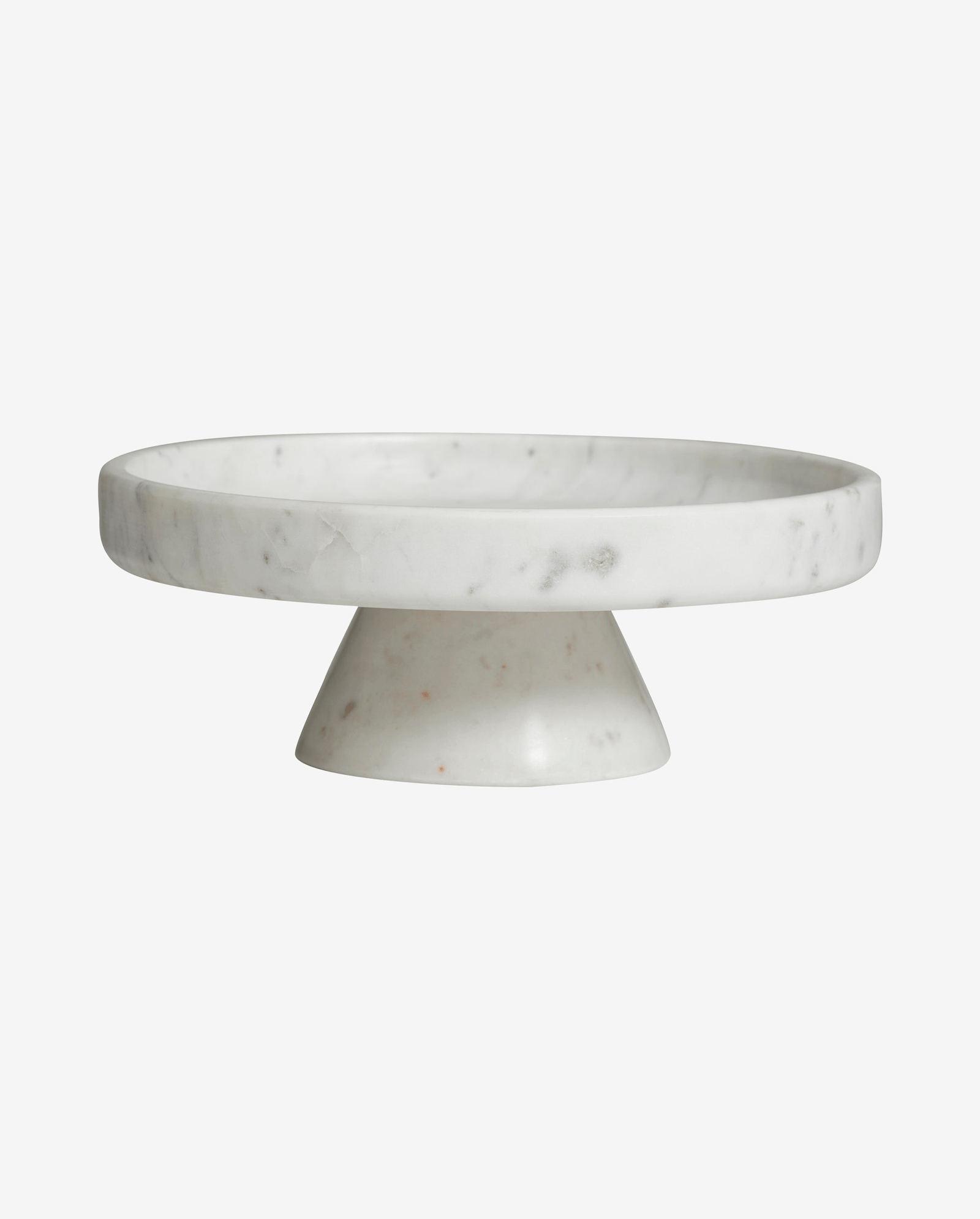 Plat IMATRA sur socle - marbre blanc