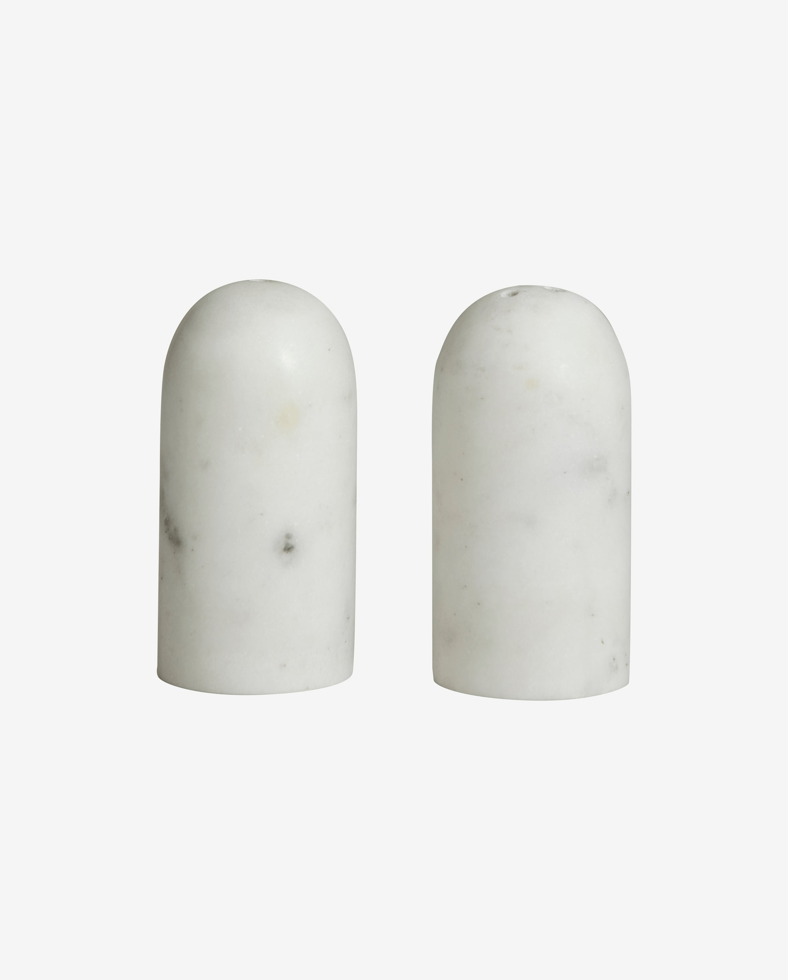 SUMAK salt/pepper shakers - white marble
