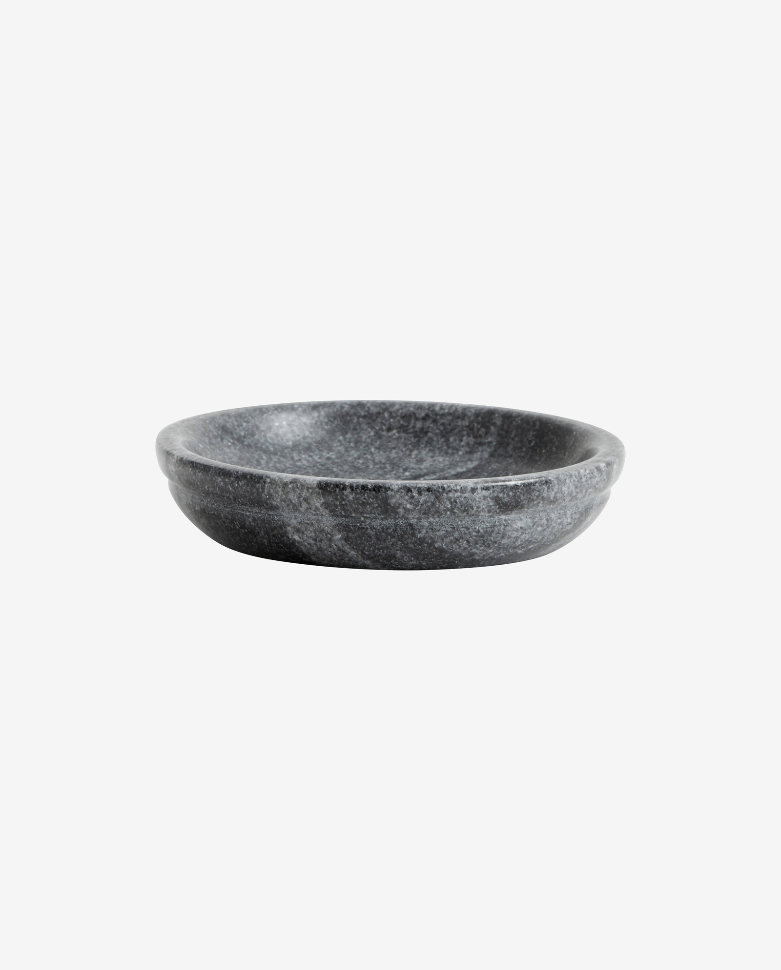 MARBLE skål i marmor - ø10 cm - sort/grå