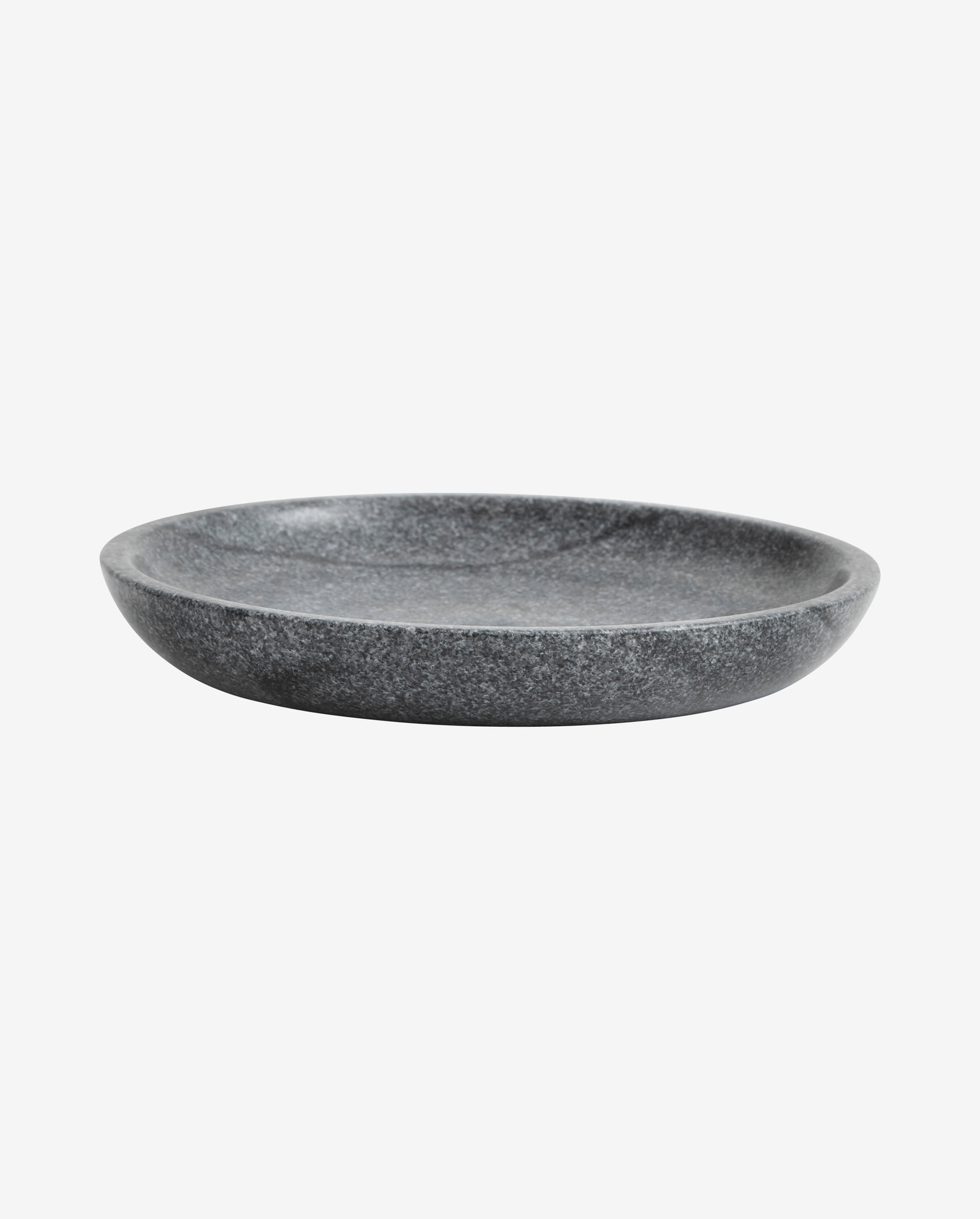 MARBLE fad i marmor - ø17 cm - sort/grå
