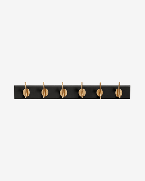 EDGY Garderobenständer, 6 Haken - schwarz