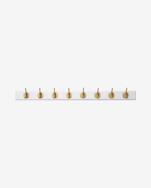 EDGY Garderobenständer, 8 Haken - weiß
