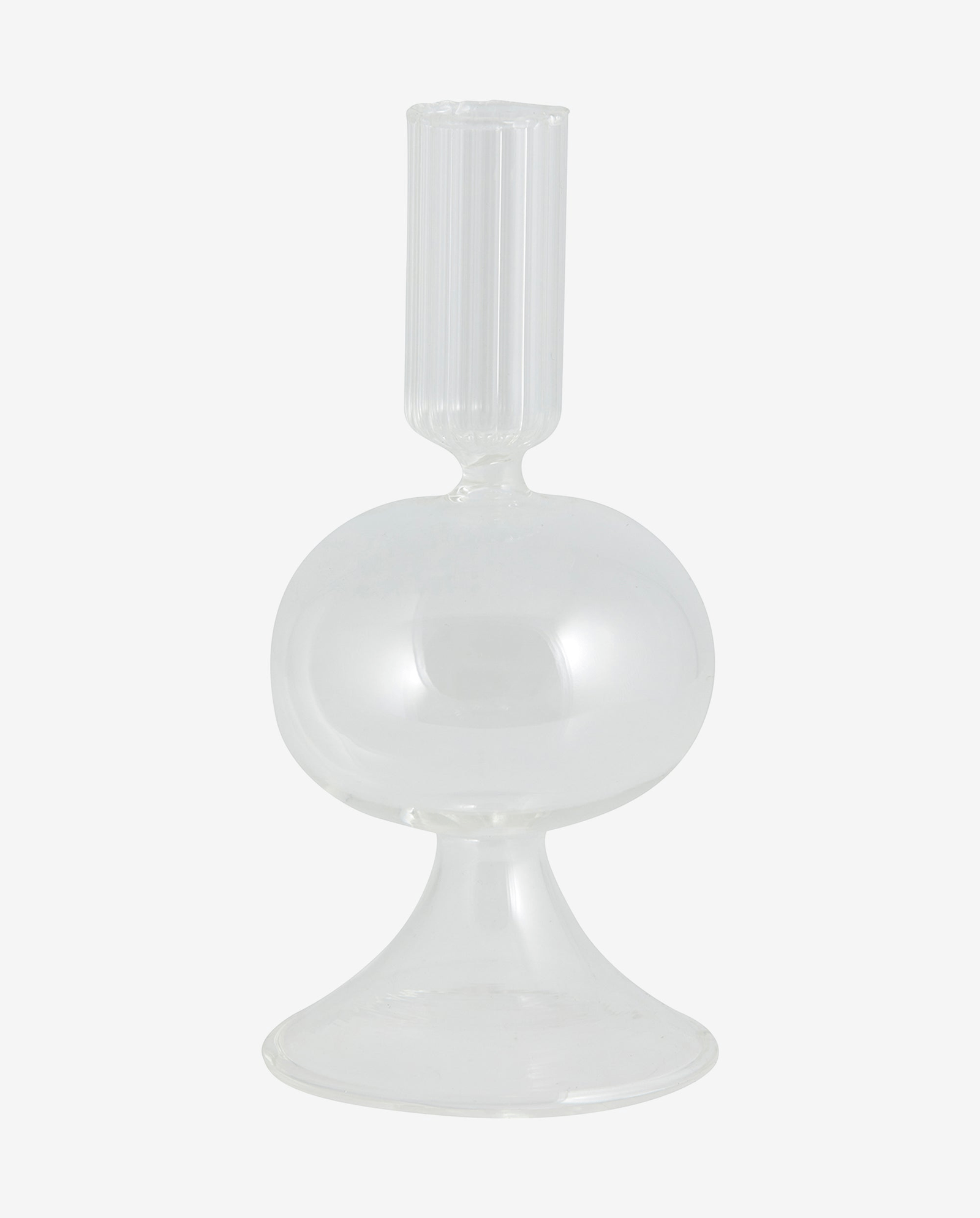 ERISKA lysestage i glas - h15 cm - klar glas