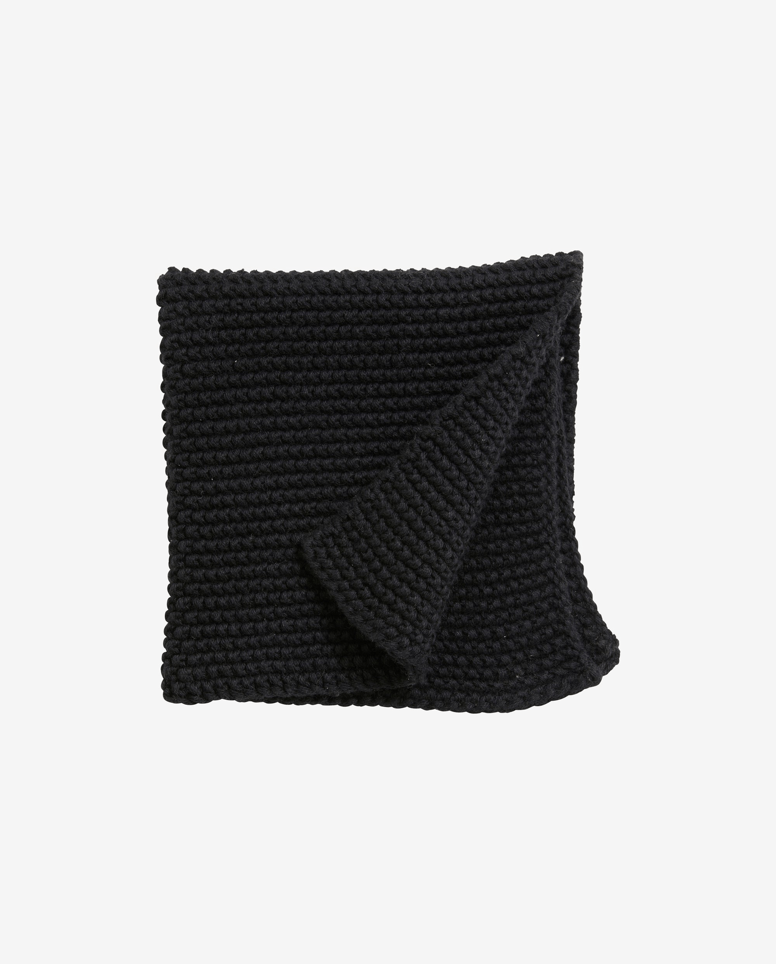 Chiffon à vaisselle MERGA, tricoté - noir