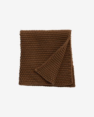 Chiffon à vaisselle MERGA, tricoté - marron