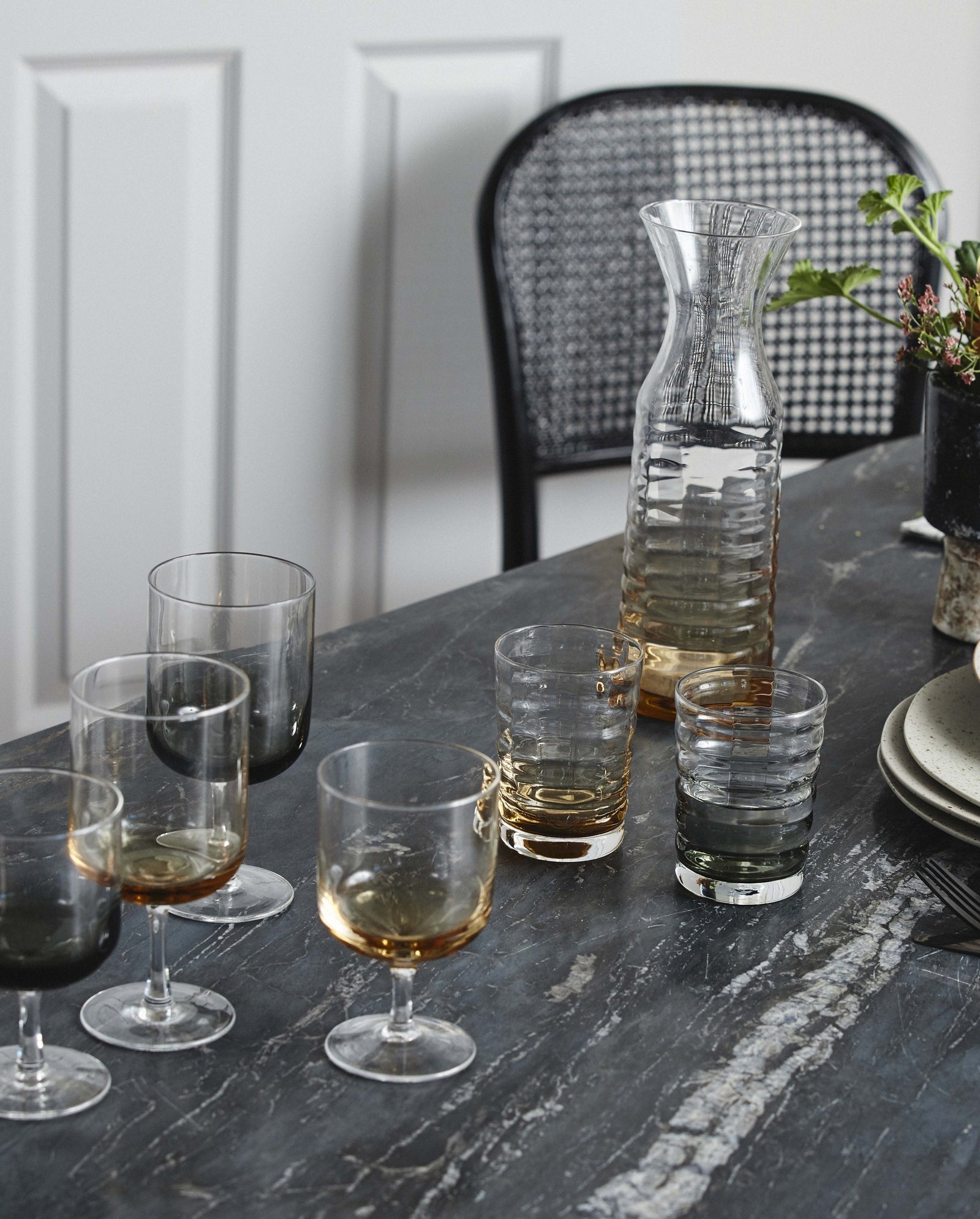 Verre à boire JOG - ambre clair