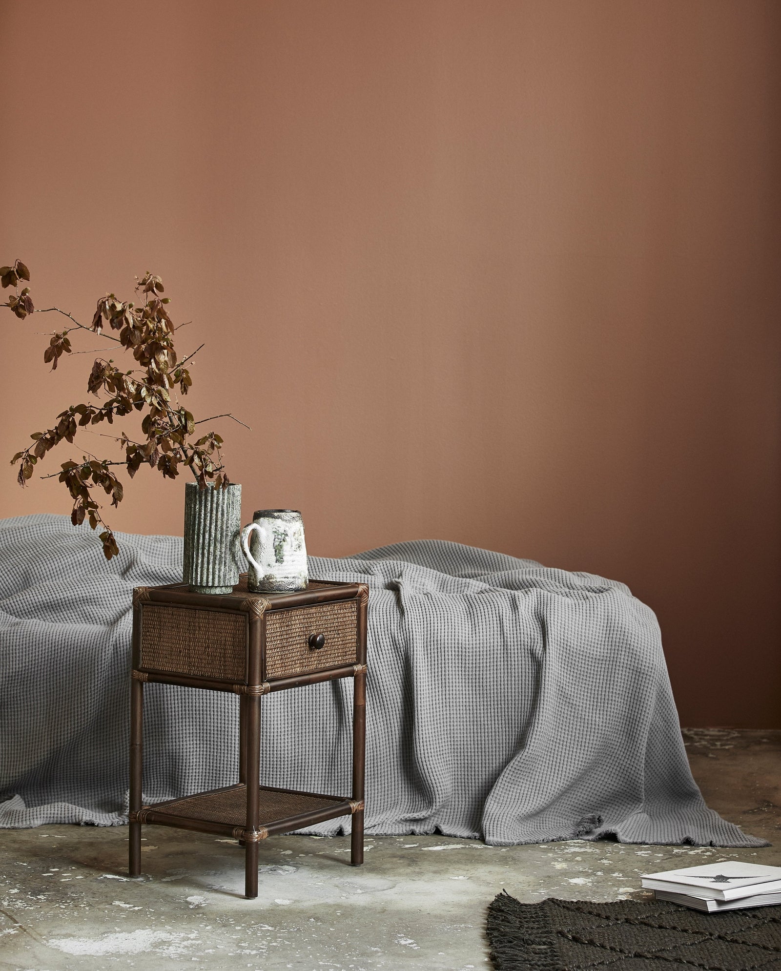 HAYES side table - brown